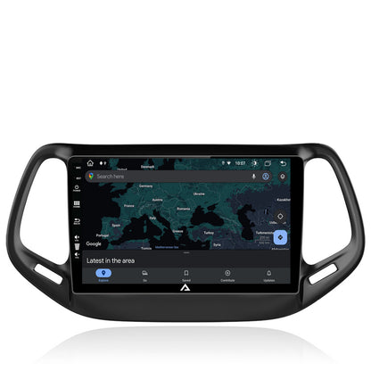 Navigatie Jeep Compass (2016+), Android, Z-Octacore / 8GB RAM + 256GB ROM, 10.1 Inch - AD-BGZ10008+AD-BGRKIT287