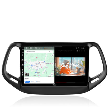 Navigatie Jeep Compass (2016+), Android, A-Octacore / 4GB RAM + 64GB ROM, 10.1 Inch - AD-BGA10004+AD-BGRKIT287
