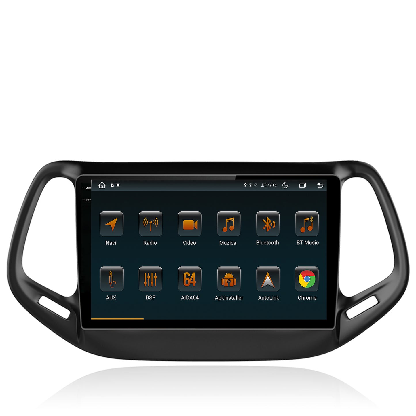 Navigatie Jeep Compass (2016+), Android, V-Octacore / 4GB RAM + 64GB ROM, 10.36 Inch - AD-BGV10004+AD-BGRKIT287