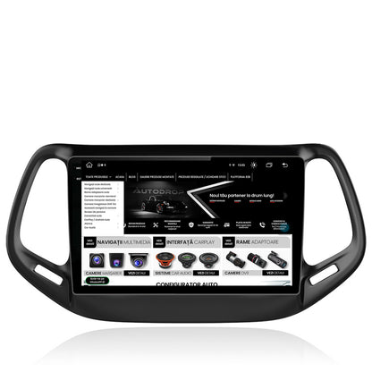 Navigatie Jeep Compass (2016+), Android, V-Octacore / 4GB RAM + 64GB ROM, 10.36 Inch - AD-BGV10004+AD-BGRKIT287