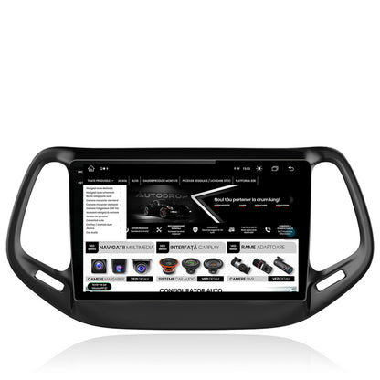 Navigatie Jeep Compass (2016+), Android, X-Octacore / 8GB RAM + 256GB ROM, 10.36 Inch - AD-BGX10008+AD-BGRKIT287