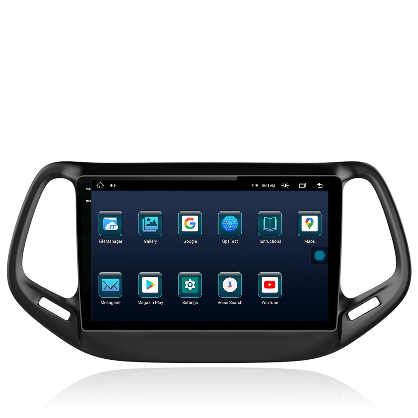 Navigatie Jeep Compass (2016+), Android, X-Octacore / 8GB RAM + 256GB ROM, 10.36 Inch - AD-BGX10008+AD-BGRKIT287
