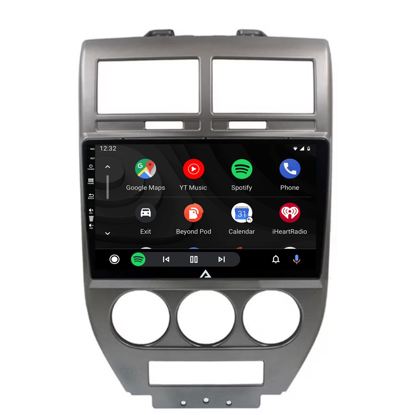 Navigatie Jeep Compass/Patriot (2006-2010), Android, E-Octacore / 2GB RAM + 32GB ROM, 10.1 Inch - AD-BGE10002+AD-BGRKIT295