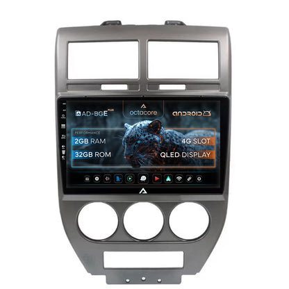 Navigatie Jeep Compass/Patriot (2006-2010), Android, E-Octacore / 2GB RAM + 32GB ROM, 10.1 Inch - AD-BGE10002+AD-BGRKIT295