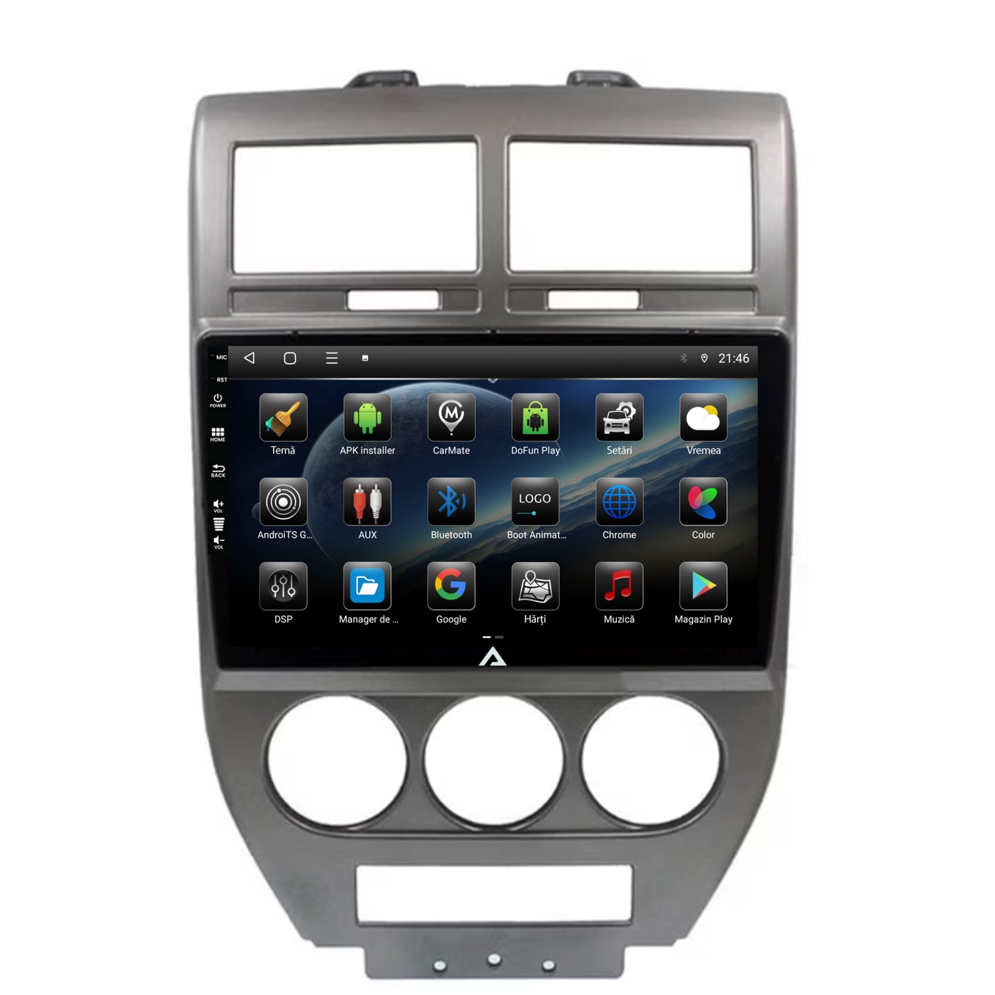 Navigatie Jeep Compass/Patriot (2006-2010), Android, P-Octacore / 2GB RAM + 32GB ROM, 10.1 Inch - AD-BGP10002+AD-BGRKIT295