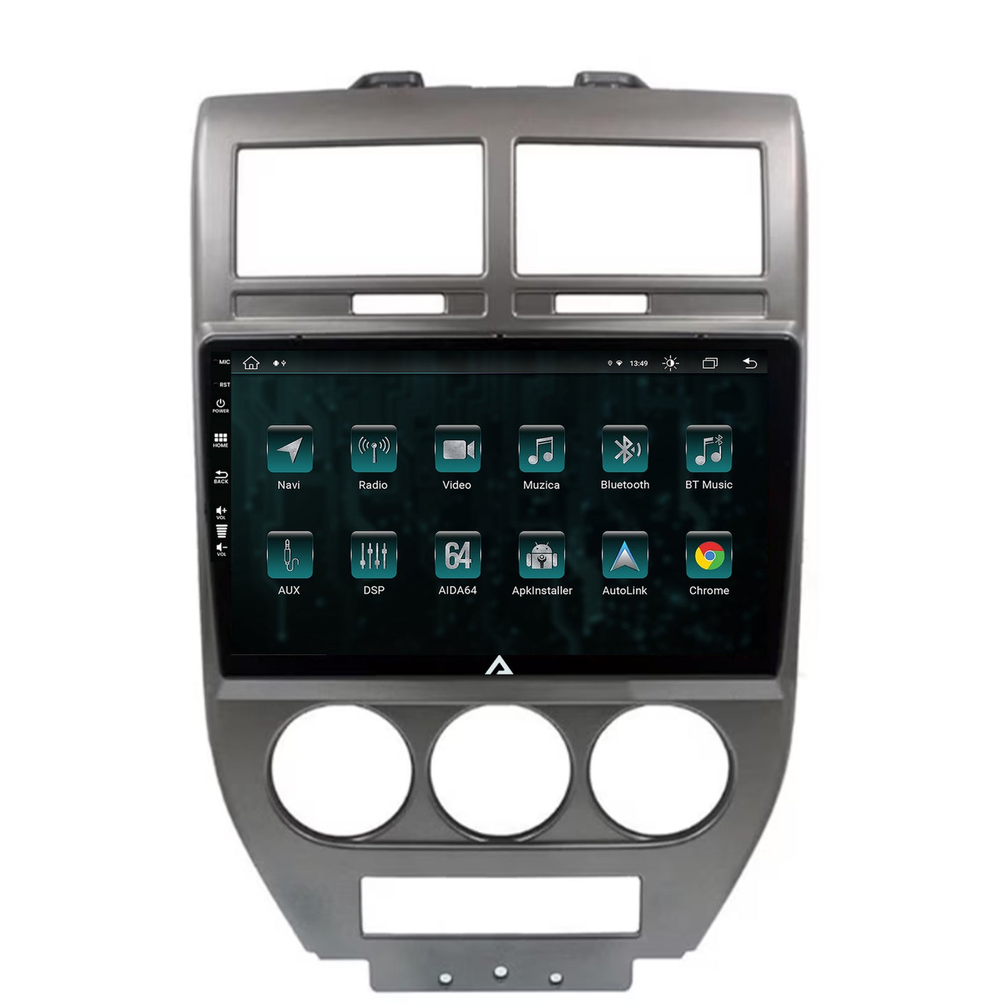 Navigatie Jeep Compass/Patriot (2006-2010), Android, Z-Octacore / 8GB RAM + 256GB ROM, 10.1 Inch - AD-BGZ10008+AD-BGRKIT295