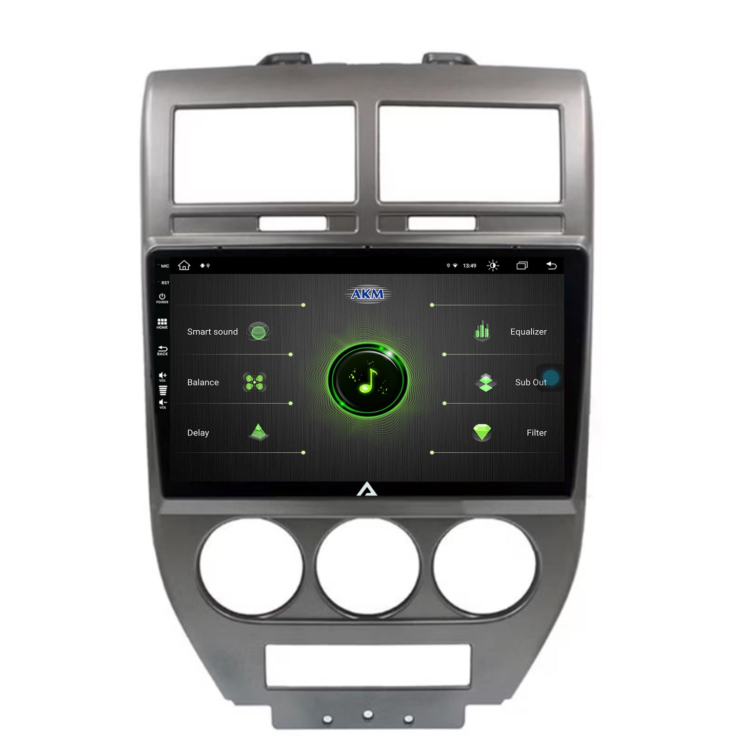 Navigatie Jeep Compass/Patriot (2006-2010), Android, Z-Octacore / 8GB RAM + 256GB ROM, 10.1 Inch - AD-BGZ10008+AD-BGRKIT295