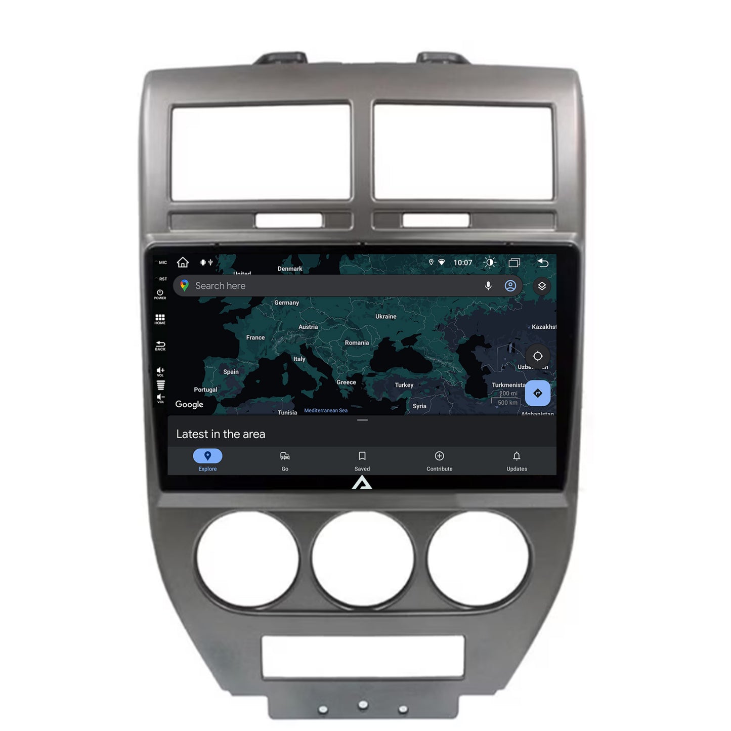 Navigatie Jeep Compass/Patriot (2006-2010), Android, Z-Octacore / 8GB RAM + 256GB ROM, 10.1 Inch - AD-BGZ10008+AD-BGRKIT295