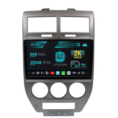 Navigatie Jeep Compass/Patriot (2006-2010), Android, X-Octacore / 8GB RAM + 256GB ROM, 10.36 Inch - AD-BGX10008+AD-BGRKIT295
