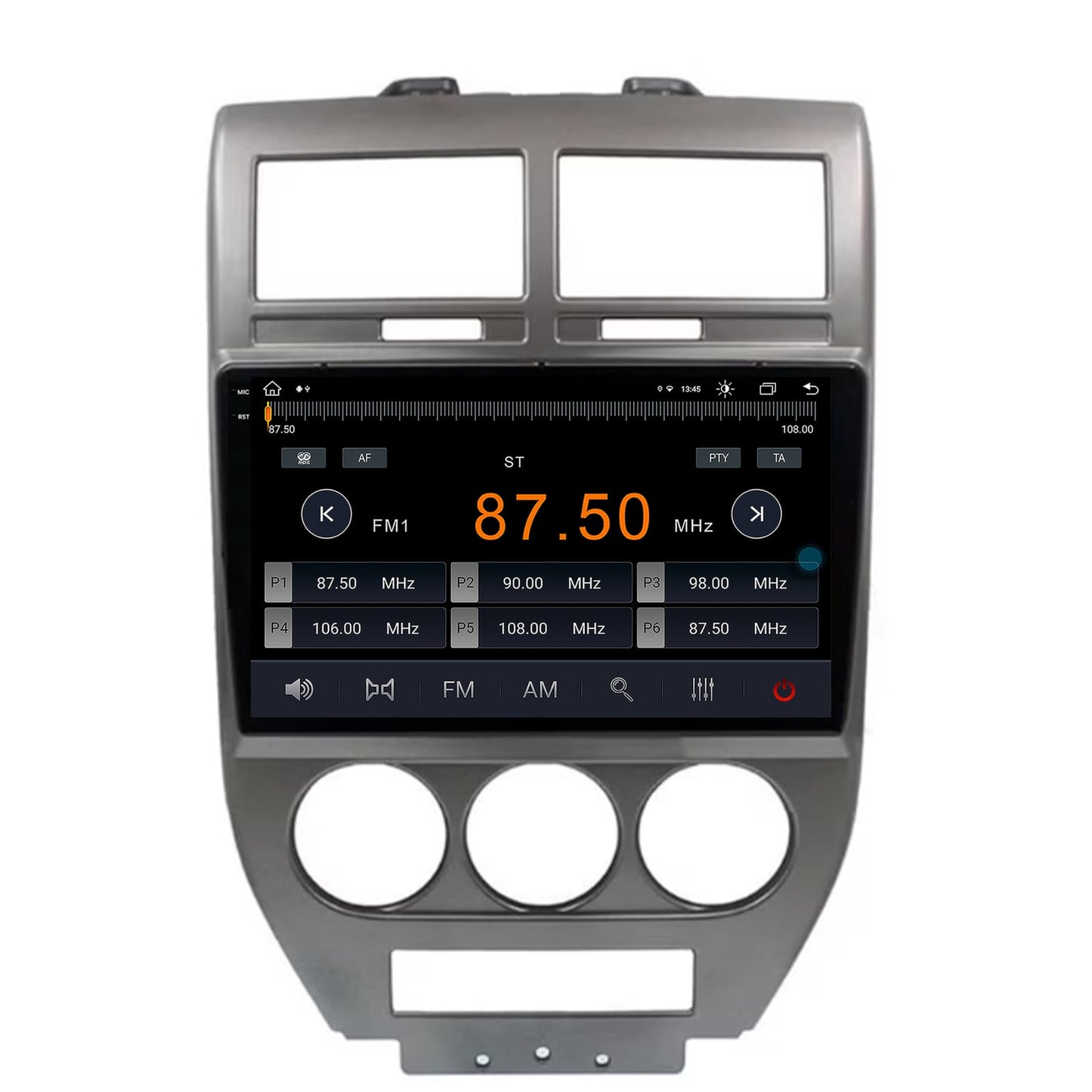 Navigatie Jeep Compass/Patriot (2006-2010), Android, X-Octacore / 8GB RAM + 256GB ROM, 10.36 Inch - AD-BGX10008+AD-BGRKIT295