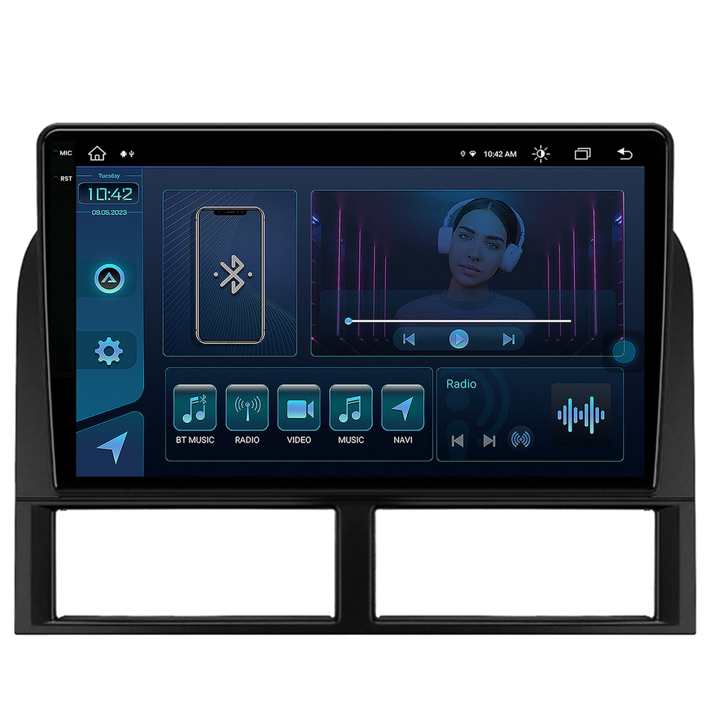 Navigatie Jeep Grand Cherokee (1998-2004), Android, X-Octacore / 8GB RAM + 256GB ROM, 9.5 Inch - AD-BGX9008+AD-BGRKIT296