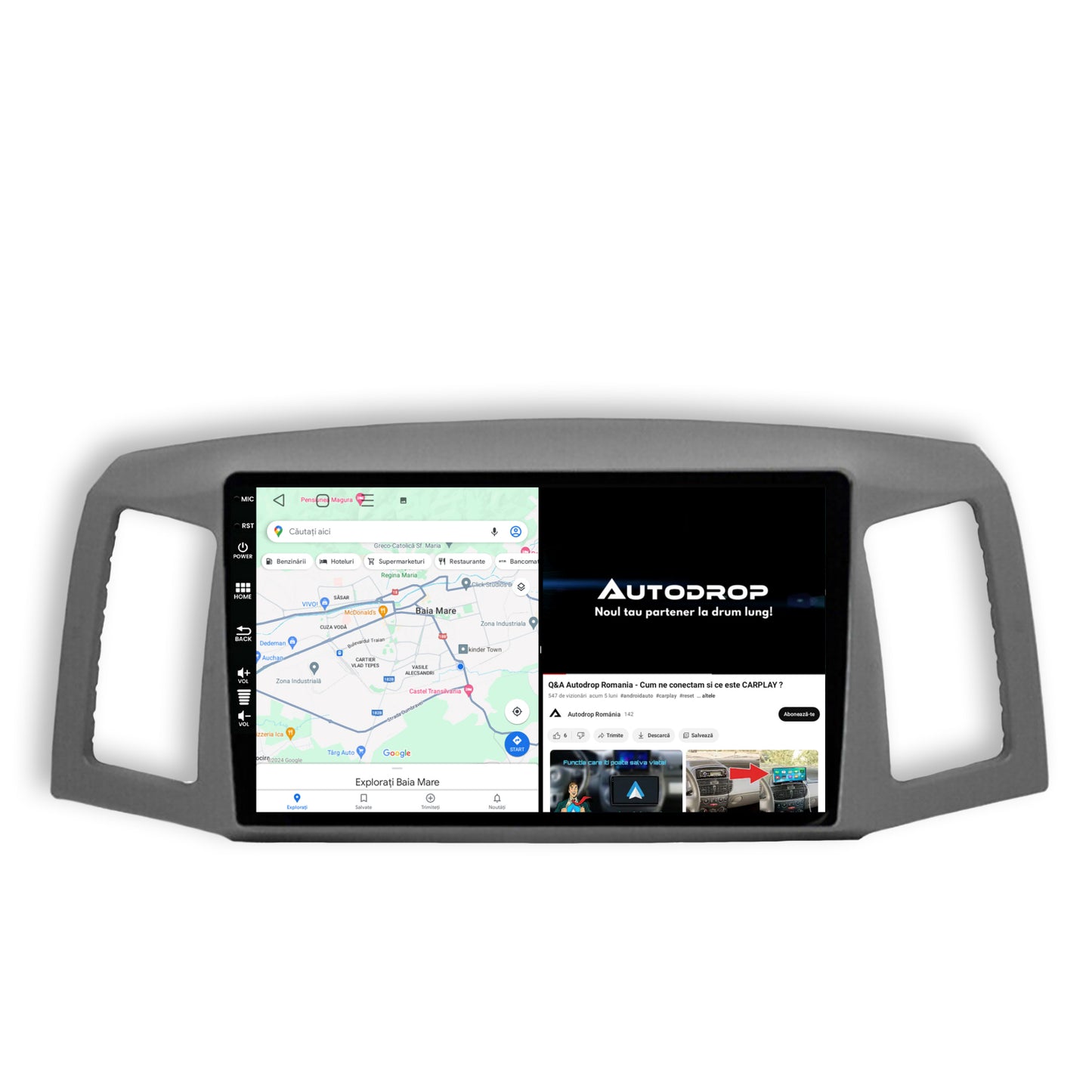 Navigatie Jeep Grand Cherokee (2004-2007), Android, E-Octacore / 2GB RAM + 32GB ROM, 10.1 Inch - AD-BGE10002+AD-BGRKIT297v2