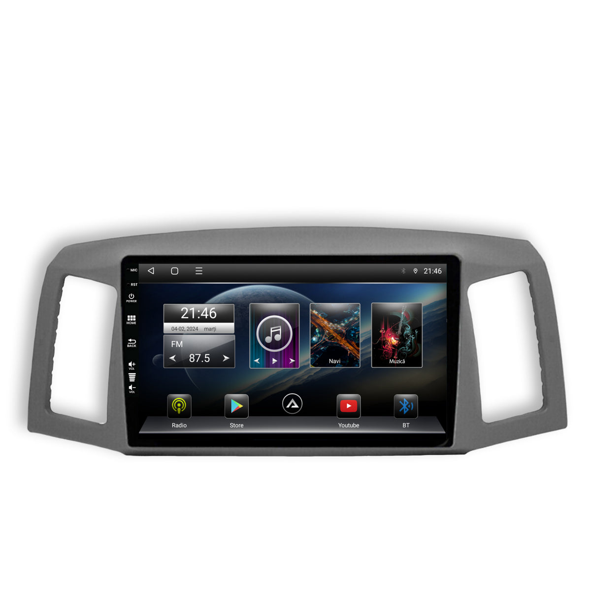 Navigatie Jeep Grand Cherokee (2004-2007), Android, E-Octacore / 2GB RAM + 32GB ROM, 10.1 Inch - AD-BGE10002+AD-BGRKIT297v2