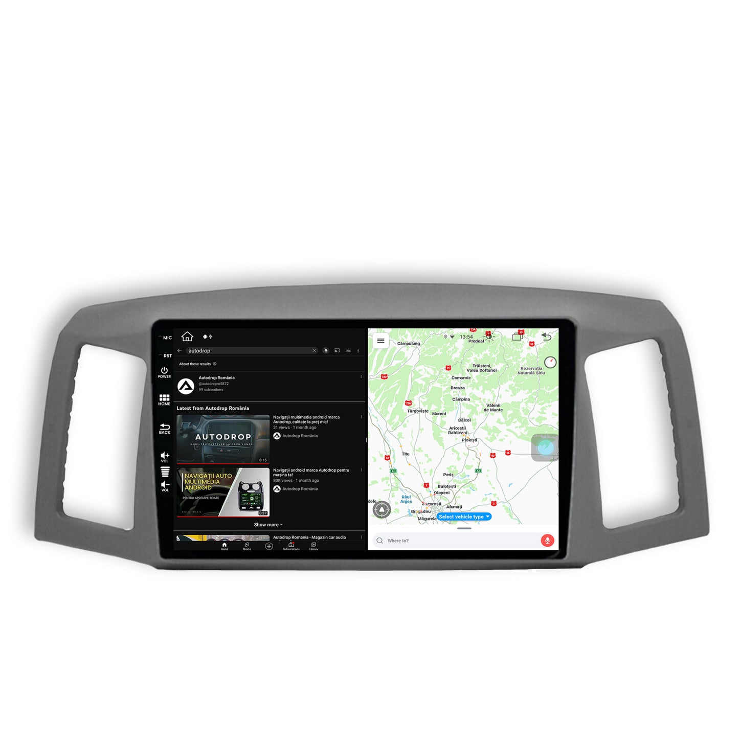 Navigatie Jeep Grand Cherokee (2004-2007), Android, Z-Octacore / 8GB RAM + 256GB ROM, 10.1 Inch - AD-BGZ10008+AD-BGRKIT297v2