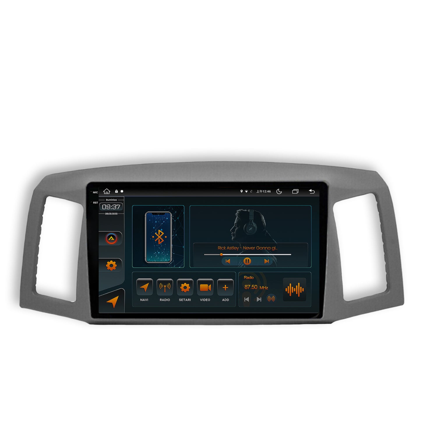 Navigatie Jeep Grand Cherokee (2004-2007), Android, V-Octacore / 4GB RAM + 64GB ROM, 10.36 Inch - AD-BGV10004+AD-BGRKIT297v2