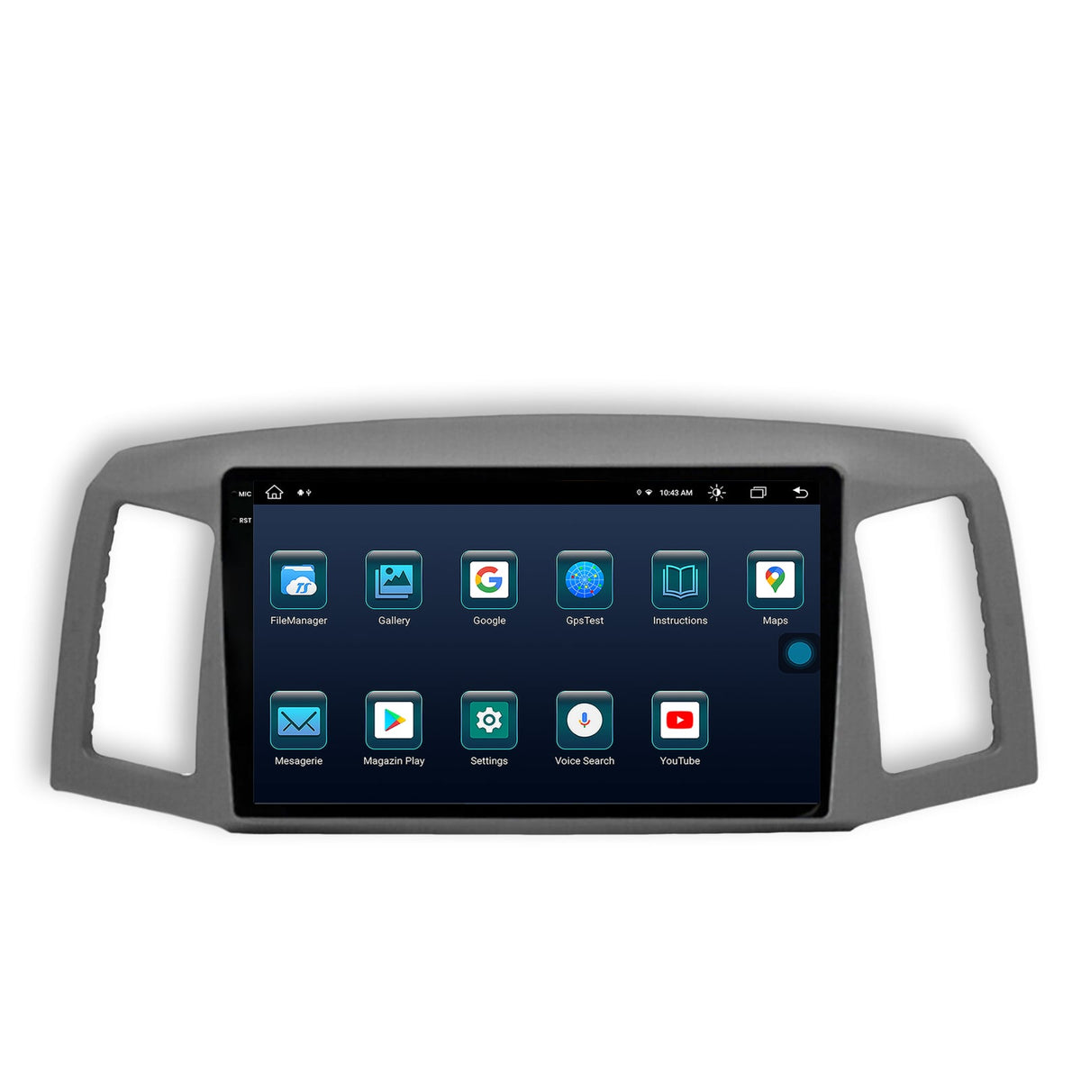 Navigatie Jeep Grand Cherokee (2004-2007), Android, X-Octacore / 8GB RAM + 256GB ROM, 10.36 Inch - AD-BGX10008+AD-BGRKIT297v2