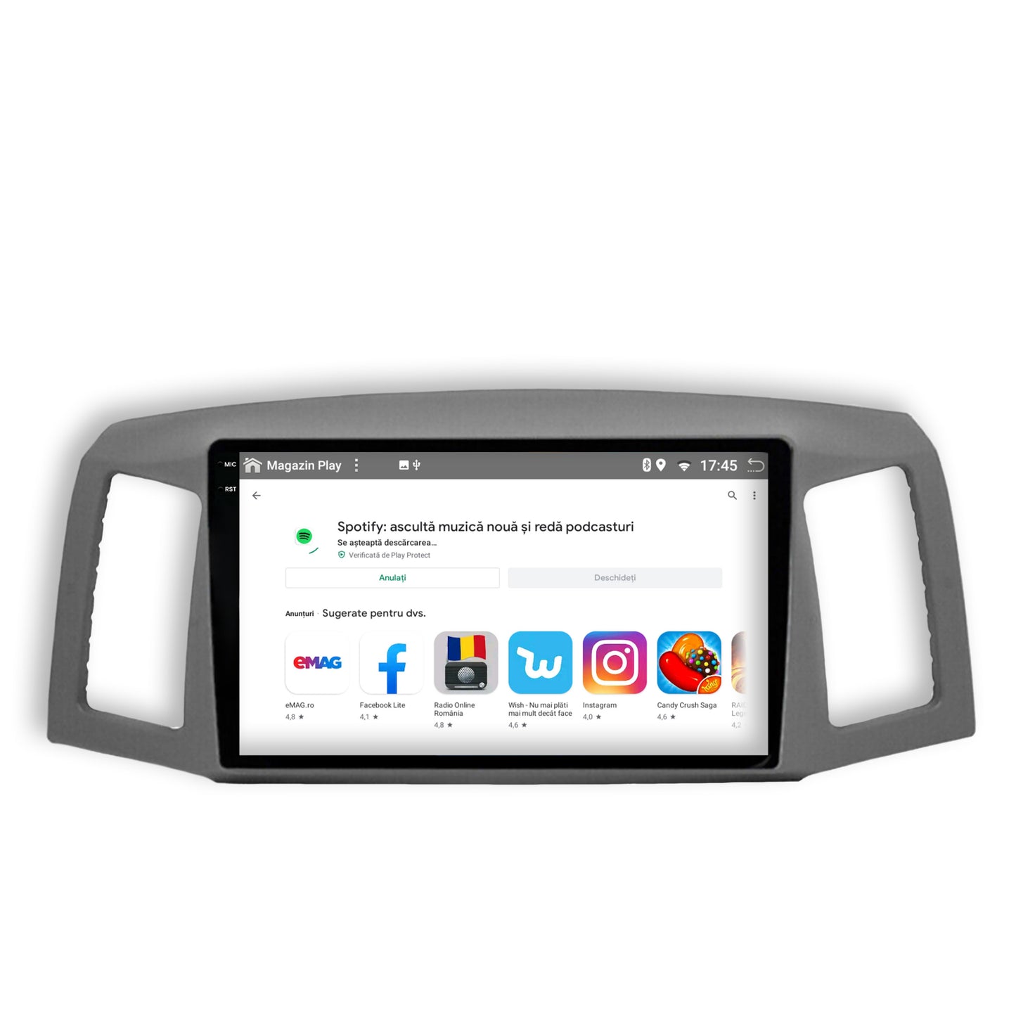 Navigatie Jeep Grand Cherokee (2004-2007), Android, X-Octacore / 8GB RAM + 256GB ROM, 10.36 Inch - AD-BGX10008+AD-BGRKIT297v2