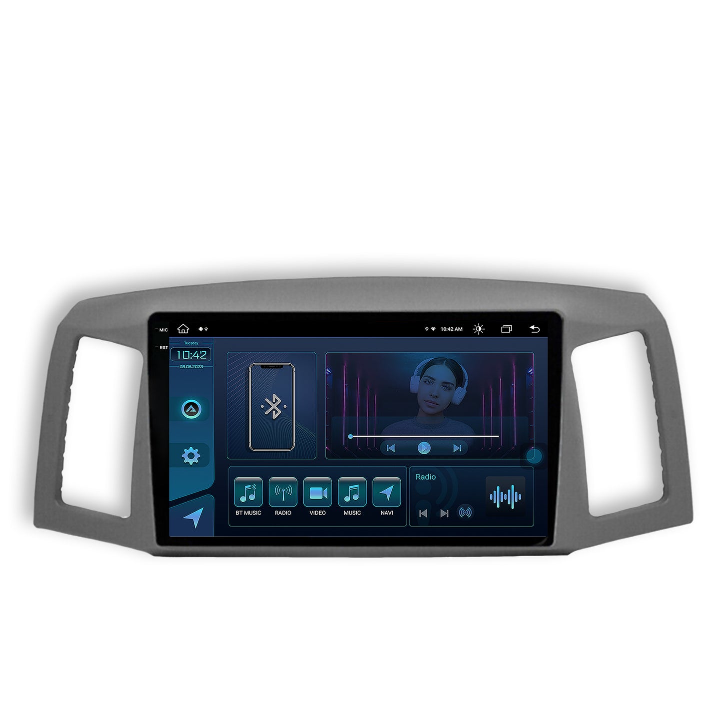 Navigatie Jeep Grand Cherokee (2004-2007), Android, X-Octacore / 8GB RAM + 256GB ROM, 10.36 Inch - AD-BGX10008+AD-BGRKIT297v2