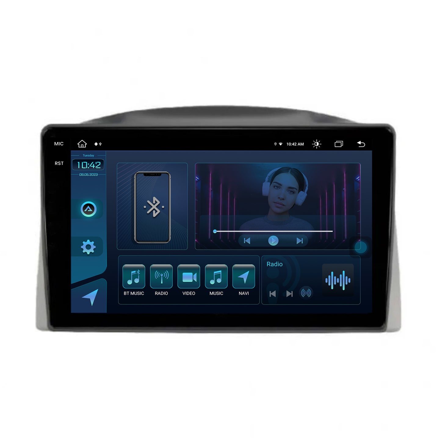 Navigatie Jeep Grand Cherokee (2005-2007), Android, X-Octacore / 8GB RAM + 256GB ROM, 10.36 Inch - AD-BGX10008+AD-BGRKIT283