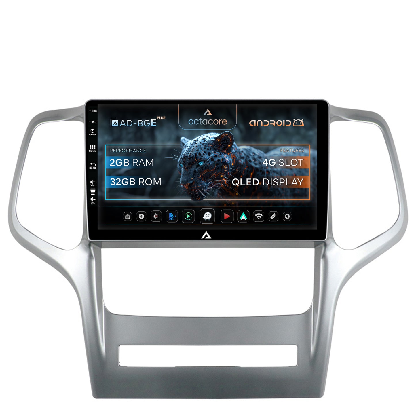 Navigatie Jeep Grand Cherokee (2010-2013), Android, E-Octacore / 2GB RAM + 32GB ROM, 9 Inch - AD-BGE9002+AD-BGRKIT297