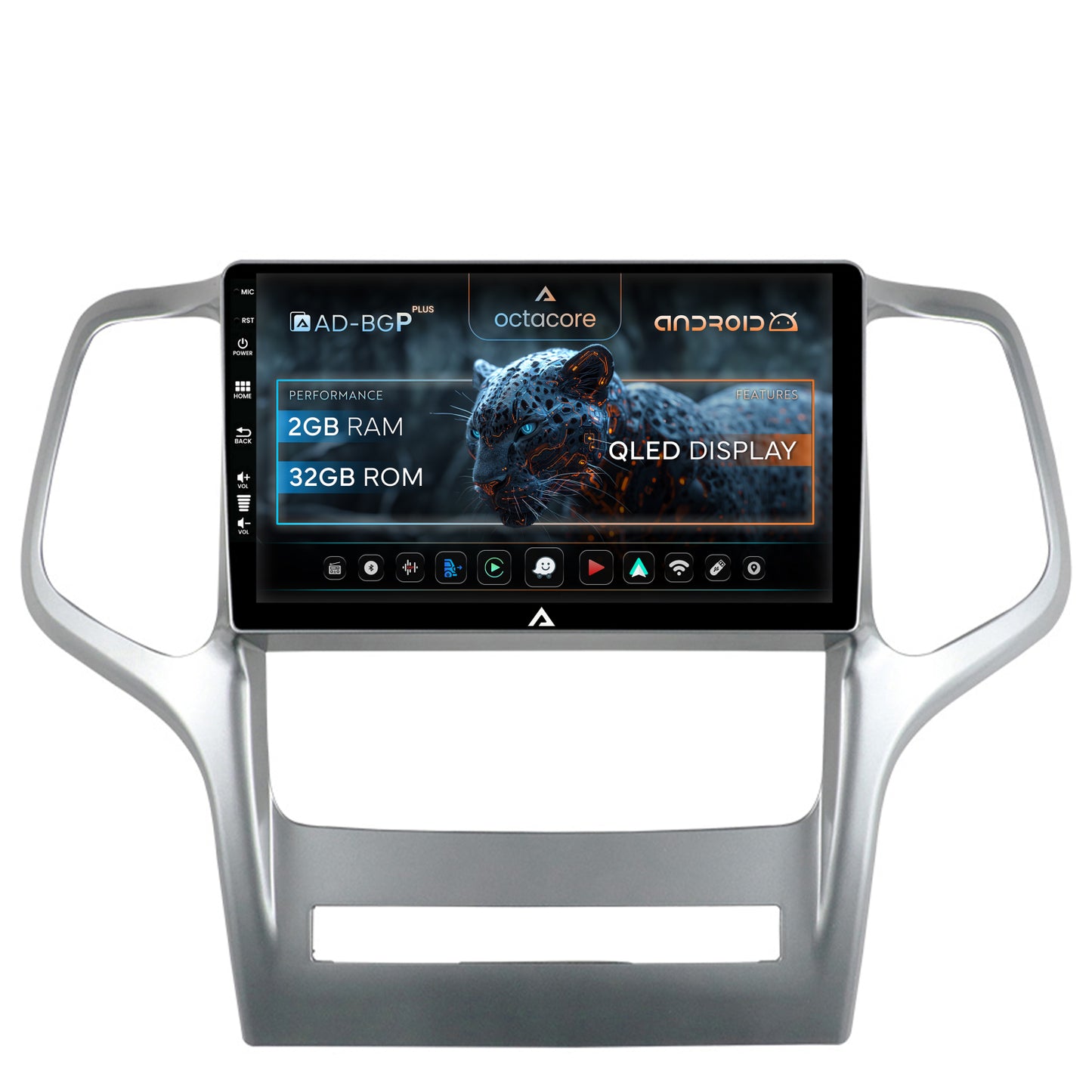 Navigatie Jeep Grand Cherokee (2010-2013), Android, P-Octacore / 2GB RAM + 32GB ROM, 9 Inch - AD-BGP9002+AD-BGRKIT297