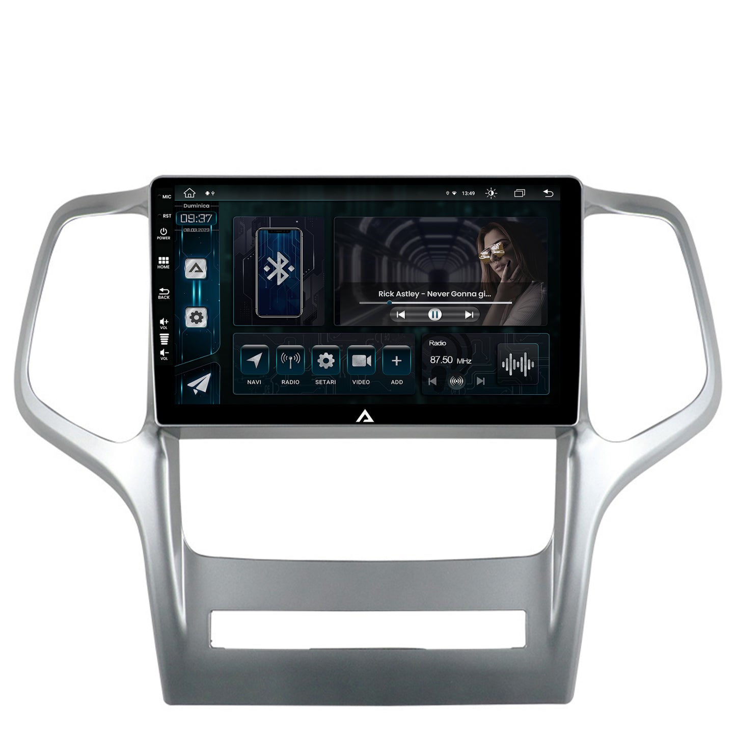 Navigatie Jeep Grand Cherokee (2010-2013), Android, Z-Octacore / 8GB RAM + 256GB ROM, 9 Inch - AD-BGZ9008+AD-BGRKIT297