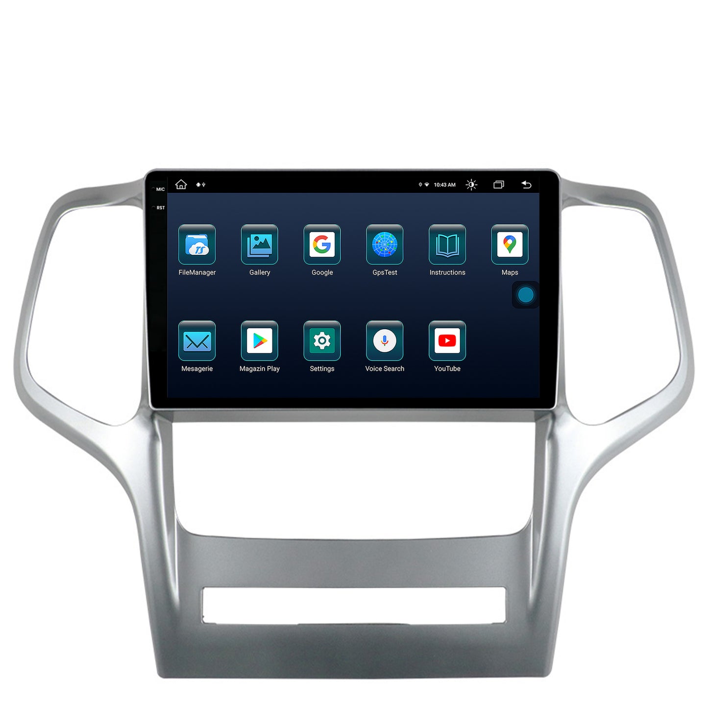 Navigatie Jeep Grand Cherokee (2010-2013), Android, X-Octacore / 8GB RAM + 256GB ROM, 9.5 Inch - AD-BGX9008+AD-BGRKIT297