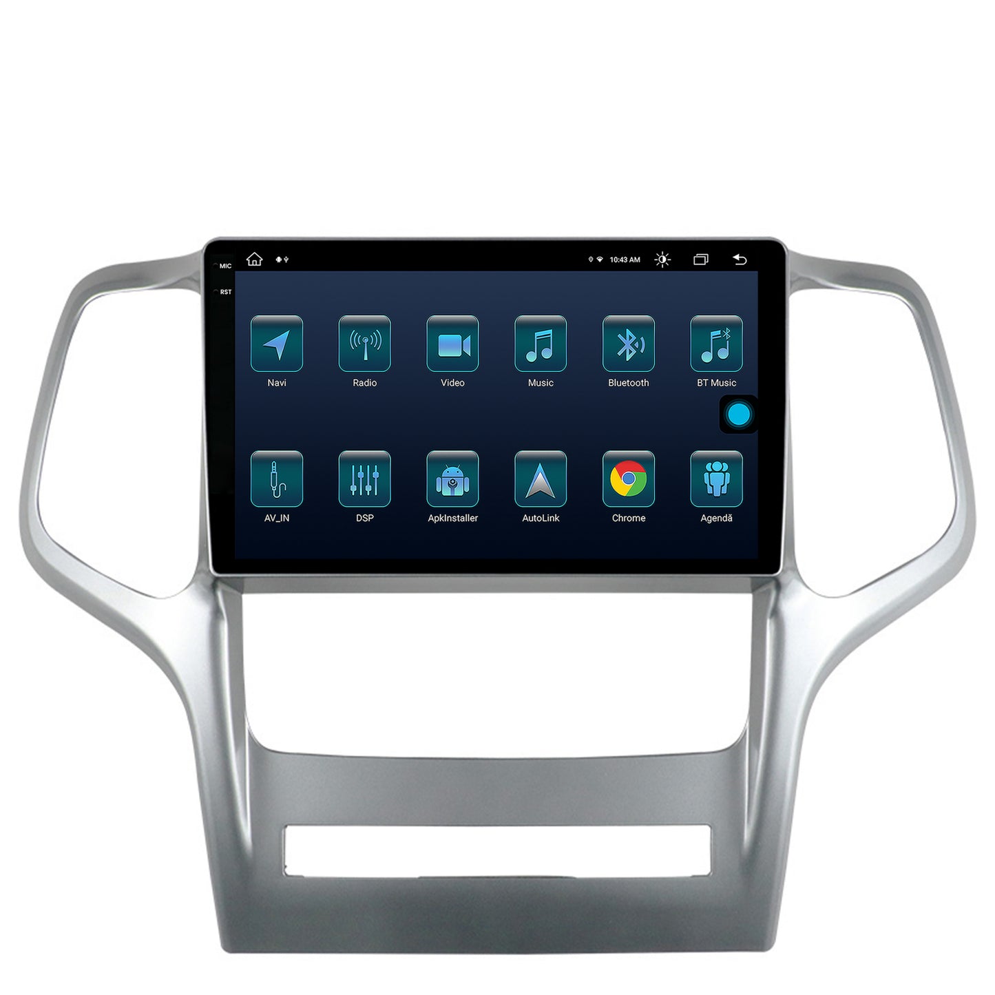 Navigatie Jeep Grand Cherokee (2010-2013), Android, X-Octacore / 8GB RAM + 256GB ROM, 9.5 Inch - AD-BGX9008+AD-BGRKIT297