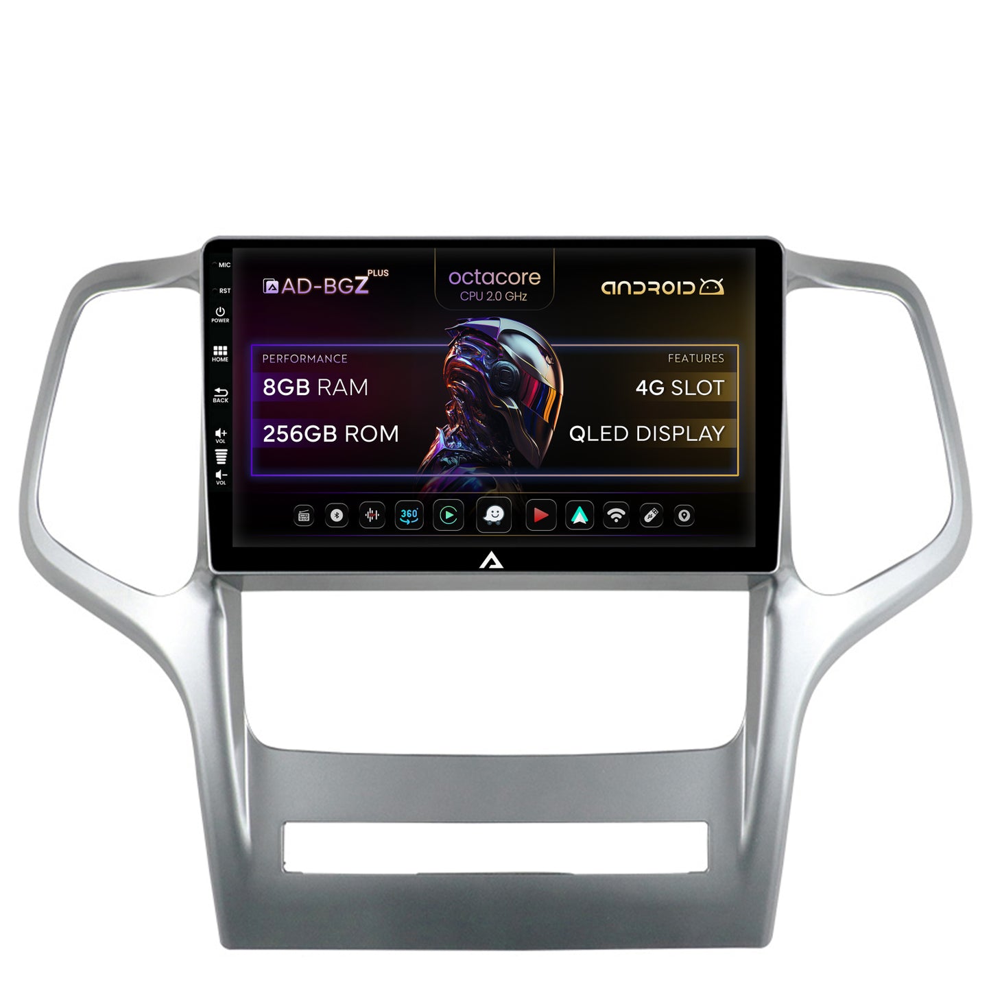 Navigatie Jeep Grand Cherokee (2010-2013), Android, Z-Octacore / 8GB RAM + 256GB ROM, 9 Inch - AD-BGZ9008+AD-BGRKIT297