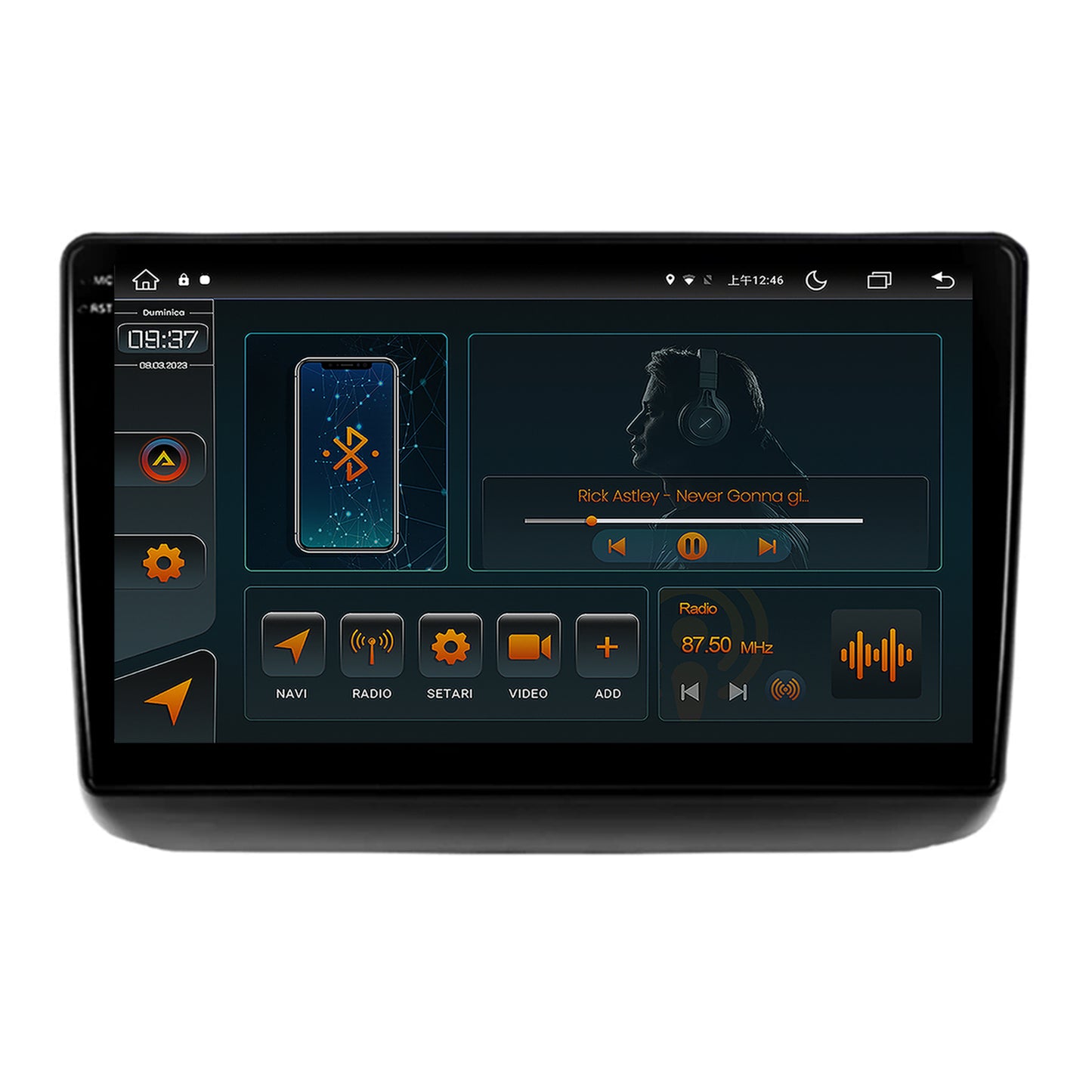 Navigatie Jeep Grand Cherokee (2013-2020), Android, V-Octacore / 4GB RAM + 64GB ROM, 9.5 Inch - AD-BGV9004+AD-BGRKIT298