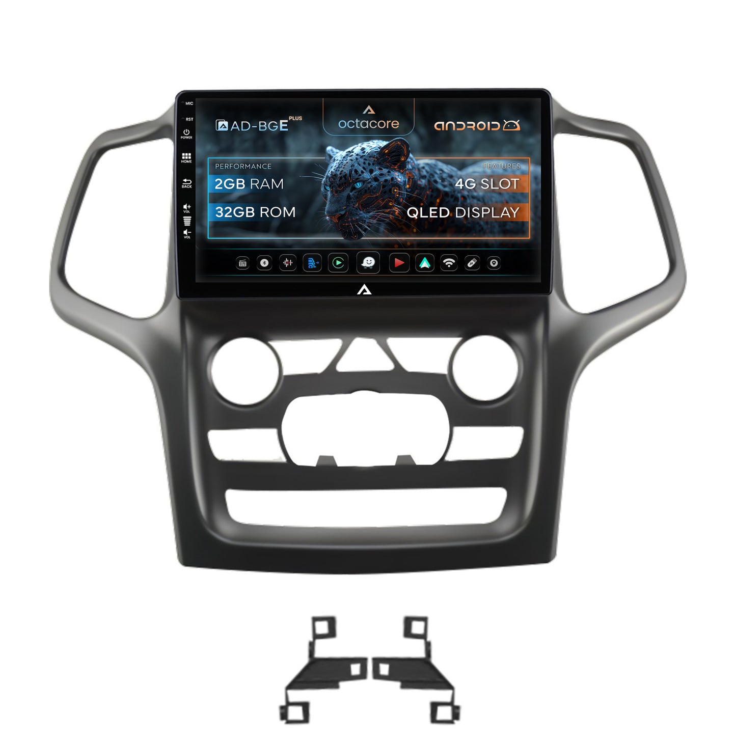 Navigatie Jeep Grand Cherokee (2014-2022), Android, E-Octacore / 2GB RAM + 32GB ROM, 9 Inch - AD-BGE9002+AD-BGRKIT272
