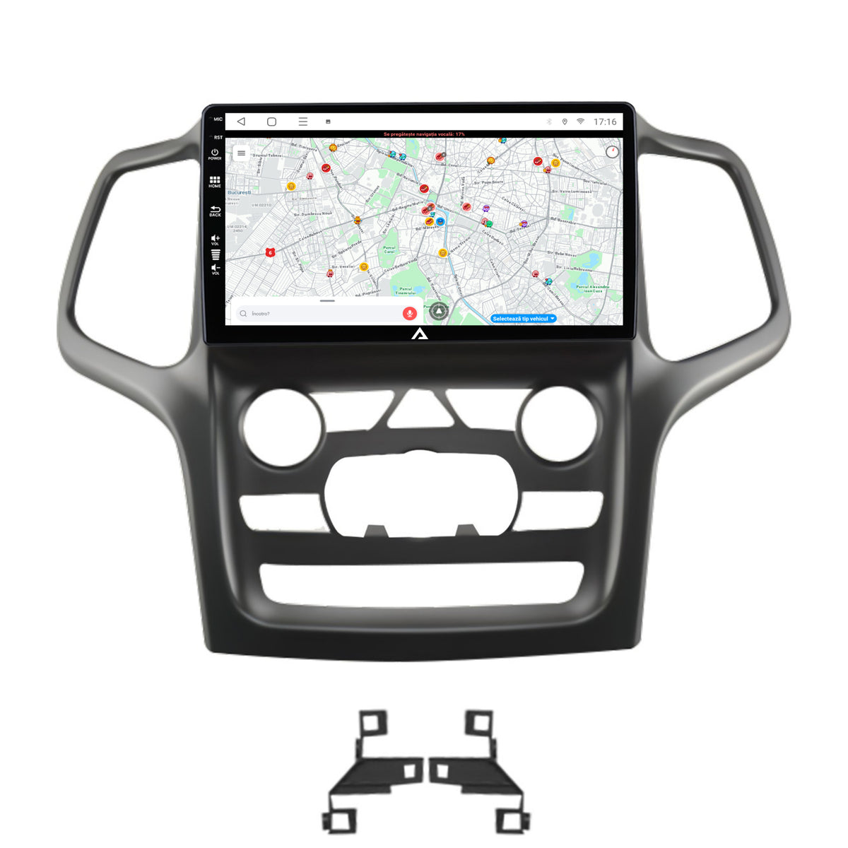 Navigatie Jeep Grand Cherokee (2014-2022), Android, E-Octacore / 2GB RAM + 32GB ROM, 9 Inch - AD-BGE9002+AD-BGRKIT272