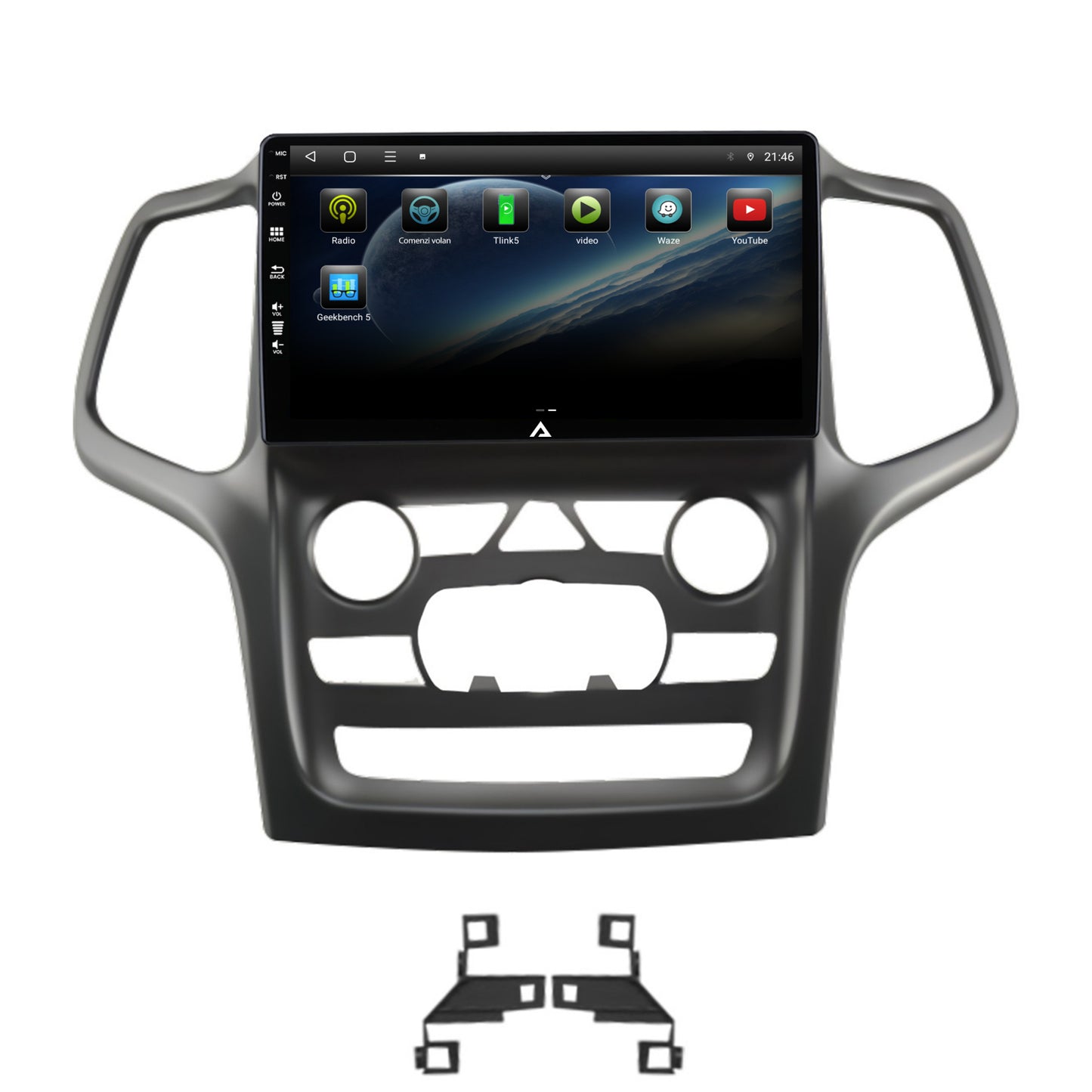 Navigatie Jeep Grand Cherokee (2014-2022), Android, P-Octacore / 2GB RAM + 32GB ROM, 9 Inch - AD-BGP9002+AD-BGRKIT272