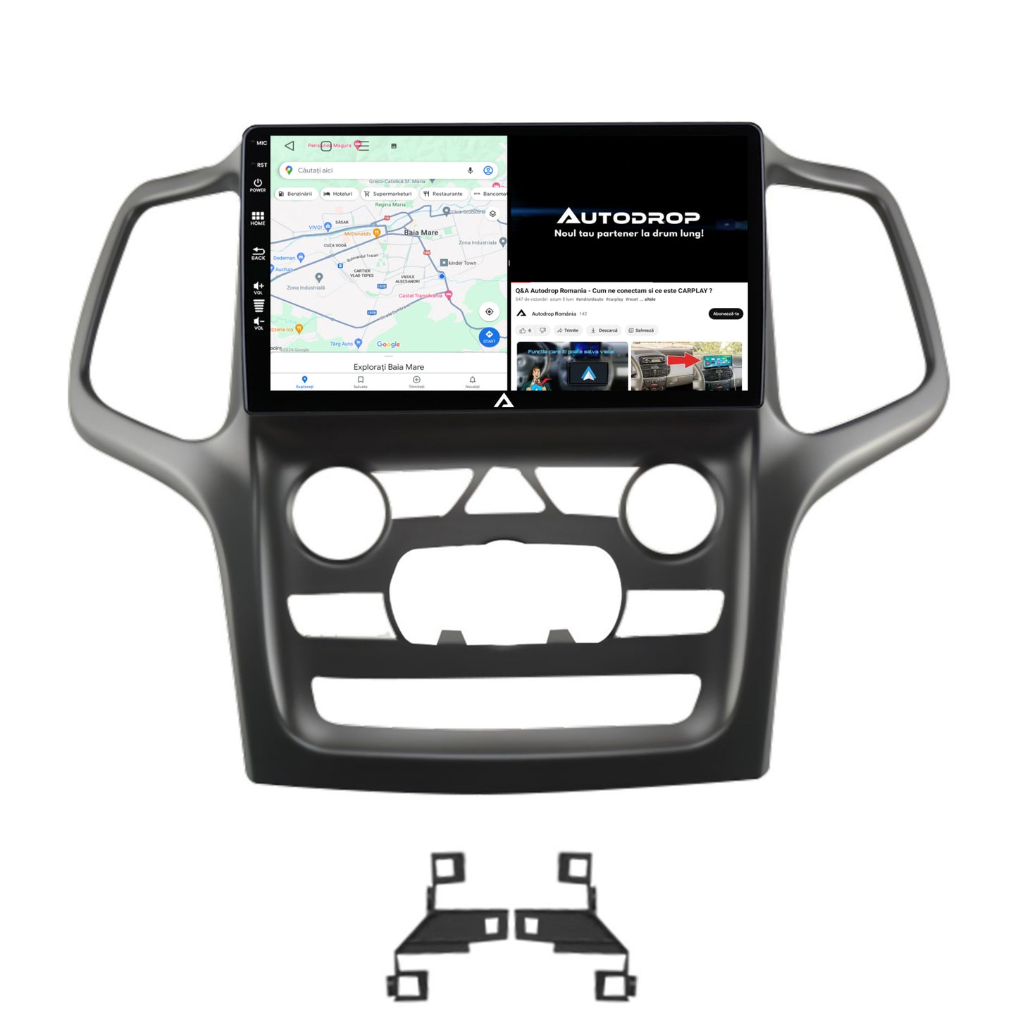 Navigatie Jeep Grand Cherokee (2014-2022), Android, A-Octacore / 4GB RAM + 64GB ROM, 9 Inch - AD-BGA9004+AD-BGRKIT272