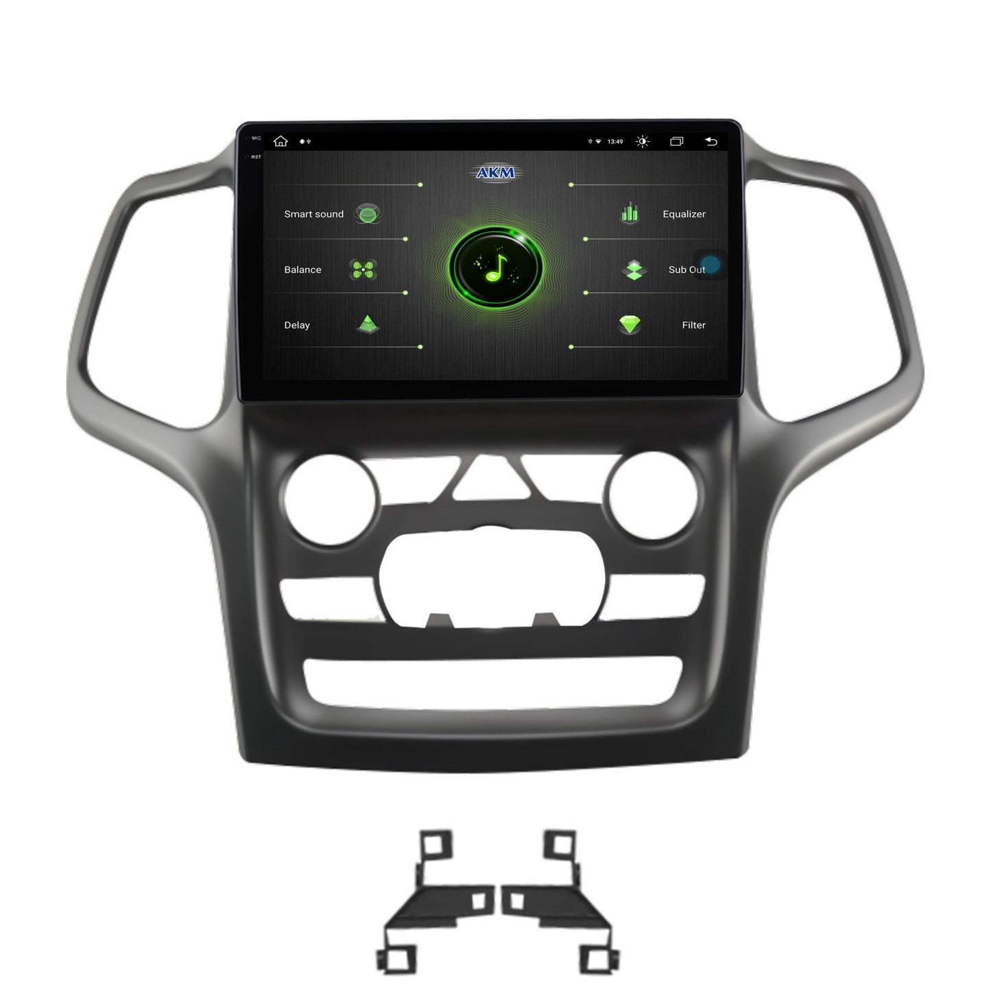 Navigatie Jeep Grand Cherokee (2014-2022), Android, V-Octacore / 4GB RAM + 64GB ROM, 9.5 Inch - AD-BGV9004+AD-BGRKIT272