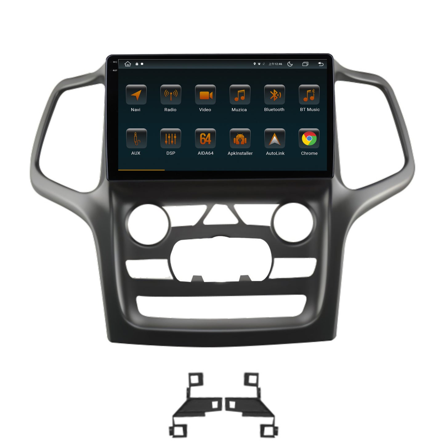 Navigatie Jeep Grand Cherokee (2014-2022), Android, V-Octacore / 4GB RAM + 64GB ROM, 9.5 Inch - AD-BGV9004+AD-BGRKIT272