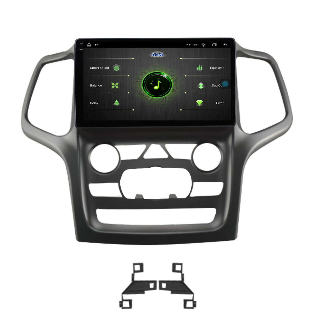 Navigatie Jeep Grand Cherokee (2014-2022), Android, X-Octacore / 8GB RAM + 256GB ROM, 9.5 Inch - AD-BGX9008+AD-BGRKIT272