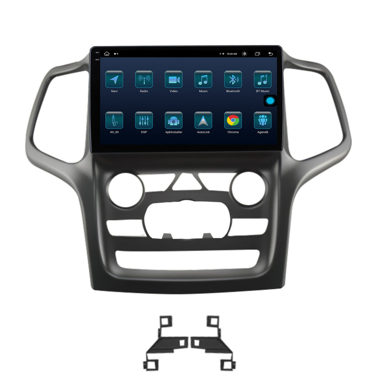 Navigatie Jeep Grand Cherokee (2014-2022), Android, X-Octacore / 8GB RAM + 256GB ROM, 9.5 Inch - AD-BGX9008+AD-BGRKIT272