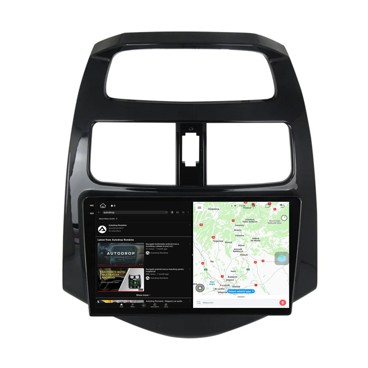 Navigatie Daewoo Matiz / Chevrolet Spark (2010-2014), Android, X-Octacore / 8GB RAM + 256GB ROM, 9.5 Inch - AD-BGX9008+AD-BGRKIT243