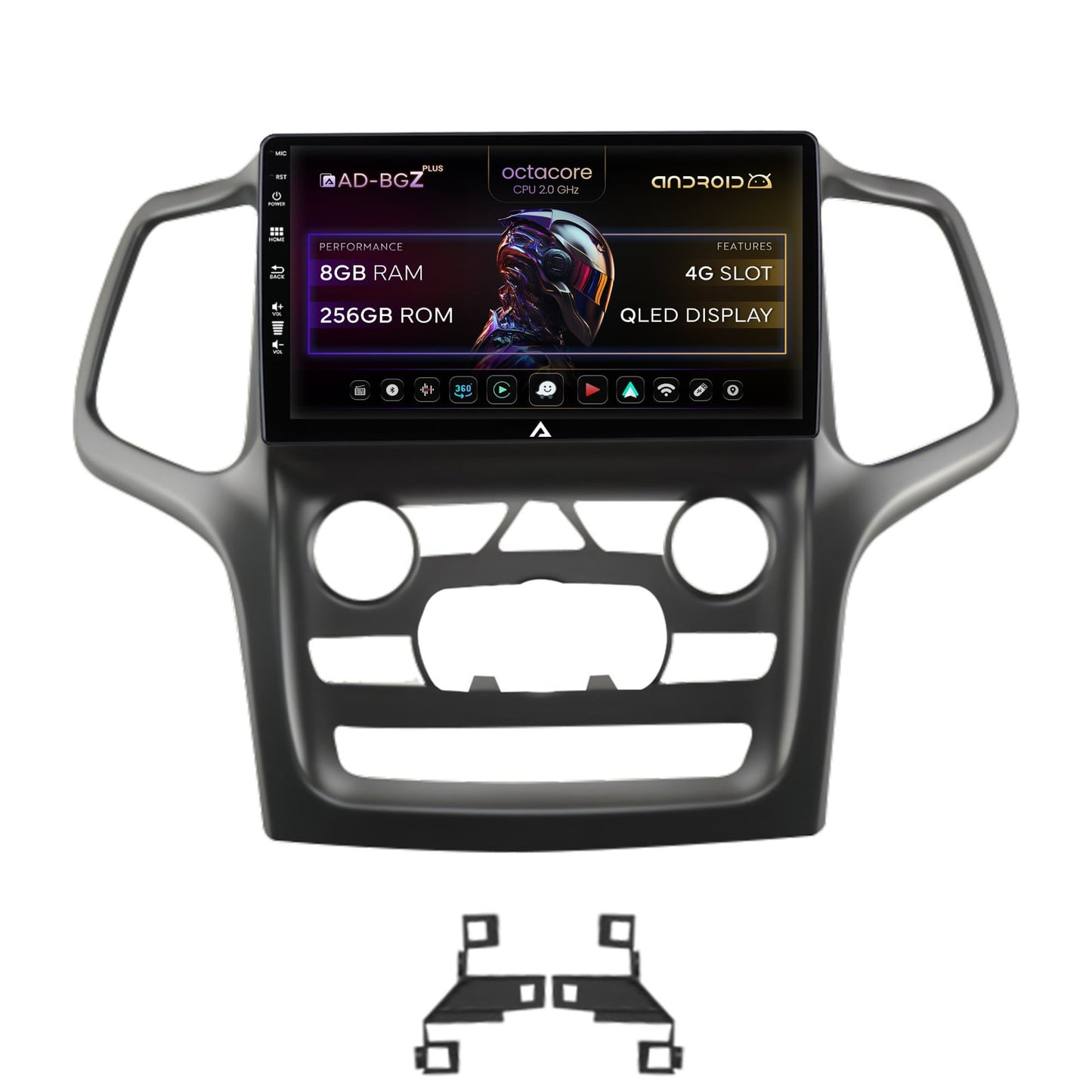 Navigatie Jeep Grand Cherokee (2014-2022), Android, Z-Octacore / 8GB RAM + 256GB ROM, 9 Inch - AD-BGZ9008+AD-BGRKIT272