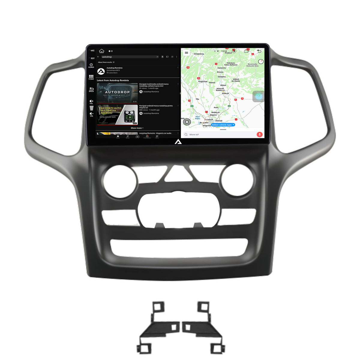Navigatie Jeep Grand Cherokee (2014-2022), Android, Z-Octacore / 8GB RAM + 256GB ROM, 9 Inch - AD-BGZ9008+AD-BGRKIT272