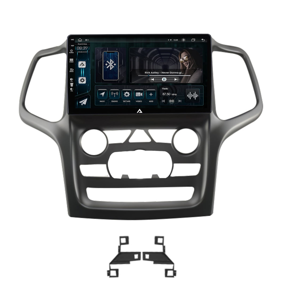 Navigatie Jeep Grand Cherokee (2014-2022), Android, Z-Octacore / 8GB RAM + 256GB ROM, 9 Inch - AD-BGZ9008+AD-BGRKIT272