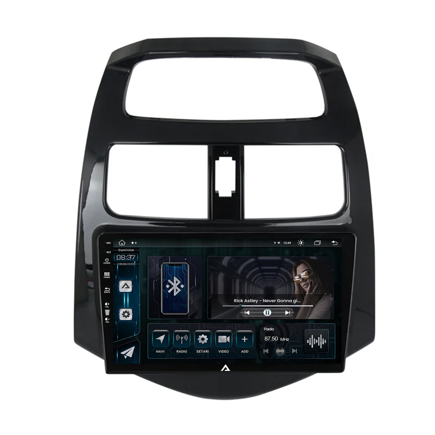 Navigatie Daewoo Matiz / Chevrolet Spark (2010-2014), Android, Z-Octacore / 8GB RAM + 256GB ROM, 9 Inch - AD-BGZ9008+AD-BGRKIT243