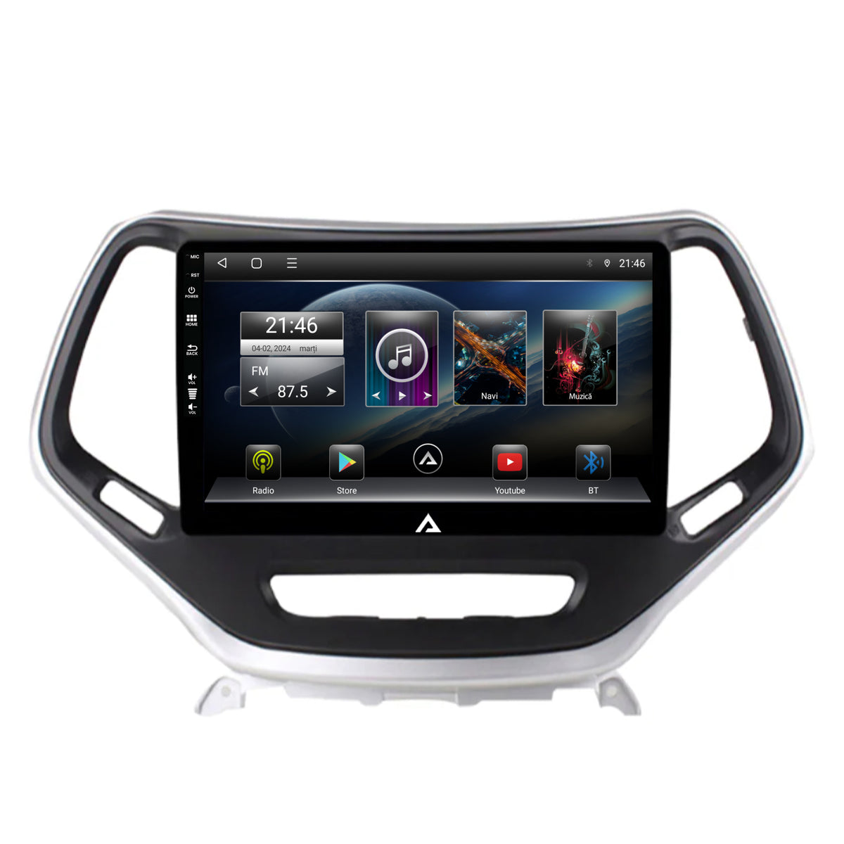Navigatie Jeep Grand Cherokee (2015+), Android, E-Octacore / 2GB RAM + 32GB ROM, 10.1 Inch - AD-BGE10002+AD-BGRKIT285
