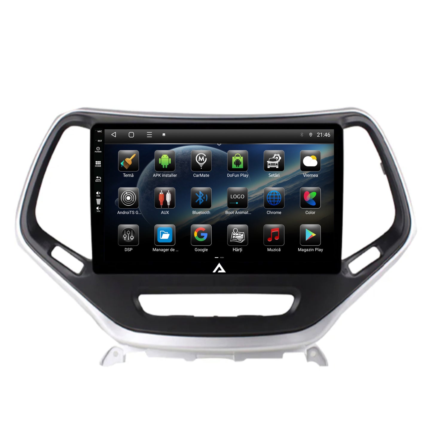 Navigatie Jeep Grand Cherokee (2015+), Android, E-Octacore / 2GB RAM + 32GB ROM, 10.1 Inch - AD-BGE10002+AD-BGRKIT285