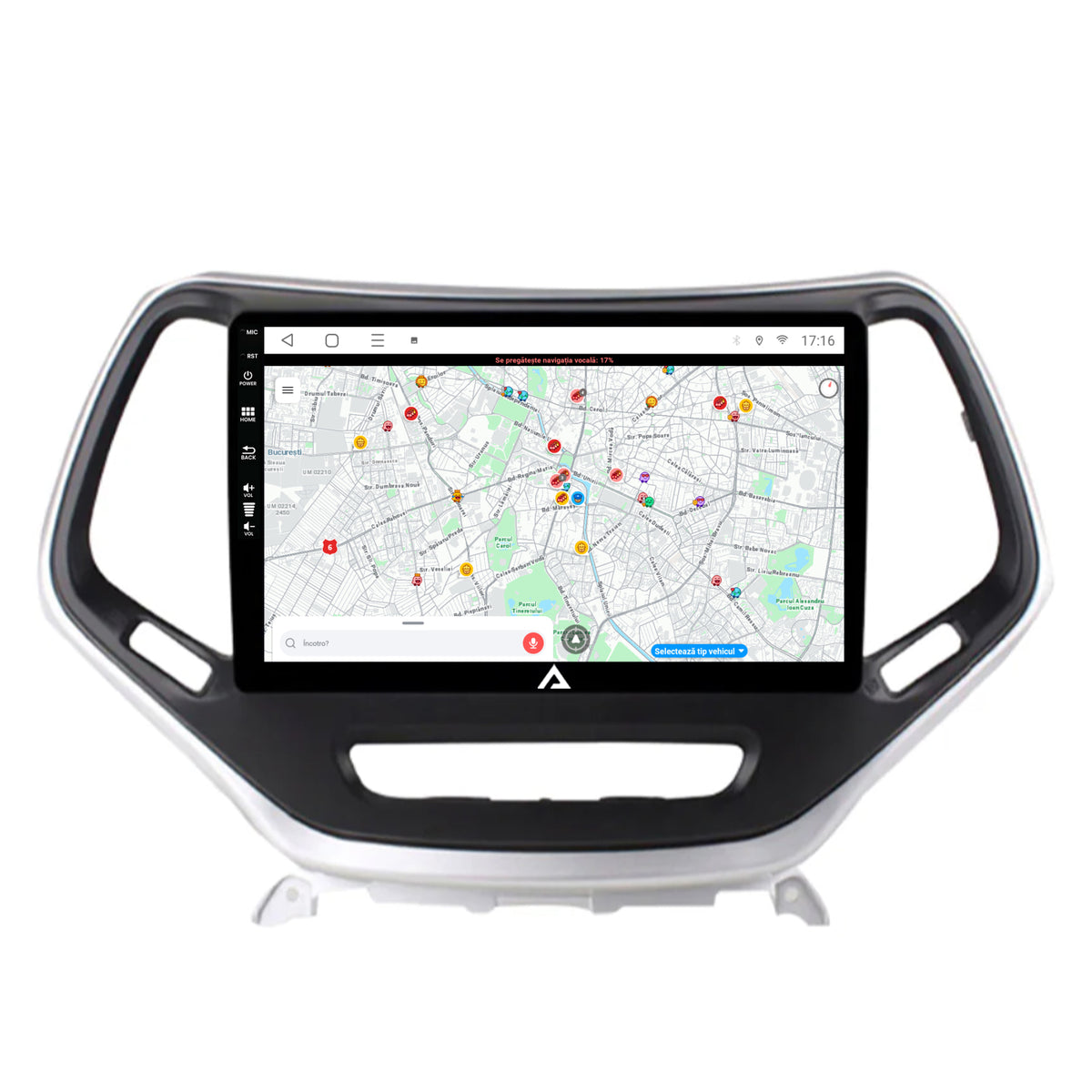 Navigatie Jeep Grand Cherokee (2015+), Android, E-Octacore / 2GB RAM + 32GB ROM, 10.1 Inch - AD-BGE10002+AD-BGRKIT285