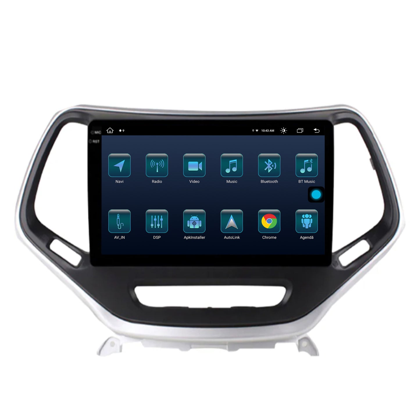 Navigatie Jeep Grand Cherokee (2015+), Android, X-Octacore / 8GB RAM + 256GB ROM, 10.36 Inch - AD-BGX10008+AD-BGRKIT285