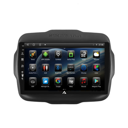 Navigatie Jeep Renegade (2014-2018), Android, P-Octacore / 2GB RAM + 32GB ROM, 9 Inch - AD-BGP9002+AD-BGRKIT286