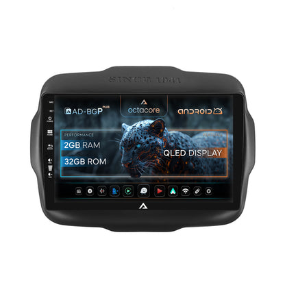 Navigatie Jeep Renegade (2014-2018), Android, P-Octacore / 2GB RAM + 32GB ROM, 9 Inch - AD-BGP9002+AD-BGRKIT286