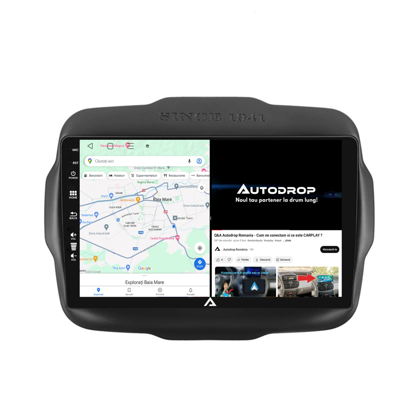 Navigatie Jeep Renegade (2014-2018), Android, P-Octacore / 2GB RAM + 32GB ROM, 9 Inch - AD-BGP9002+AD-BGRKIT286